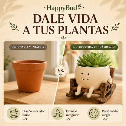 HappyBud™ Maceta Mecedora Feliz
