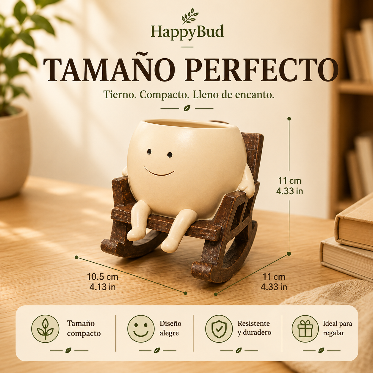 HappyBud™ Maceta Mecedora Feliz